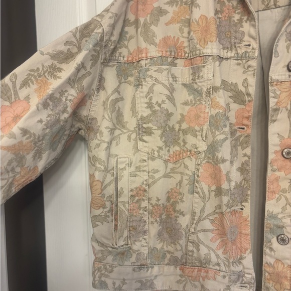 Free People Opal Swing Denim Jacket size Large - Picture 3 of 5